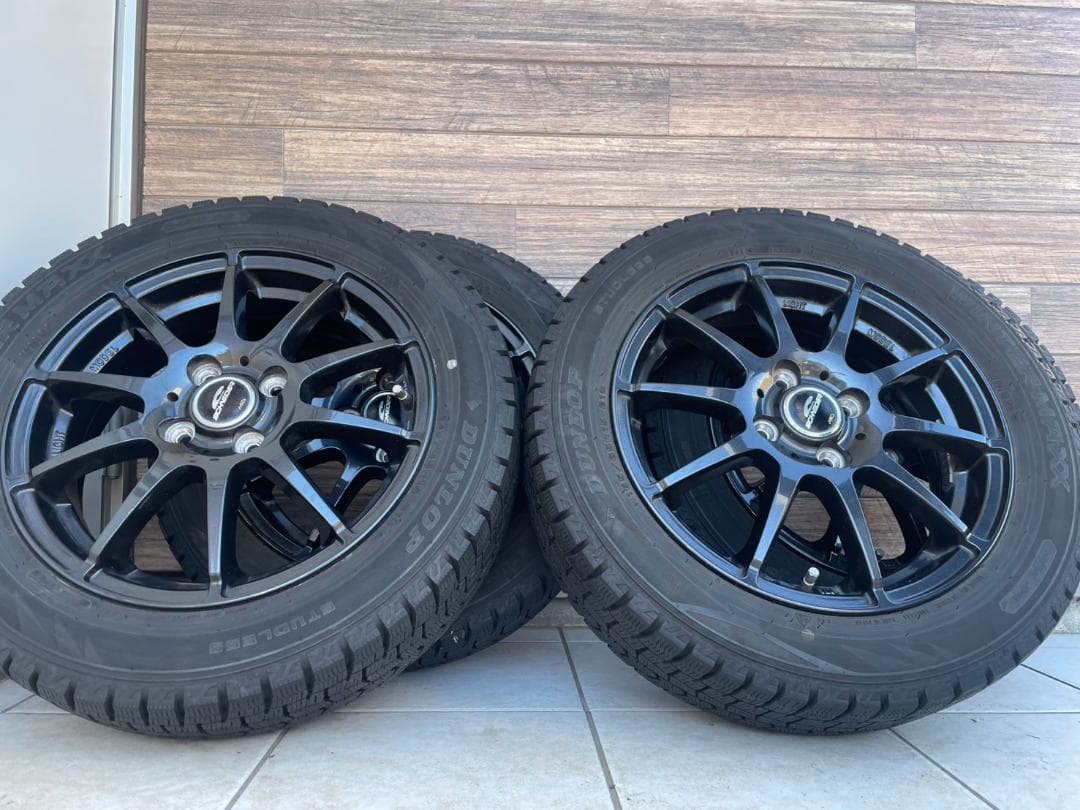 タフト スタッドレスタイヤ15 DUNLOP WINTER MAX※説明欄必須※