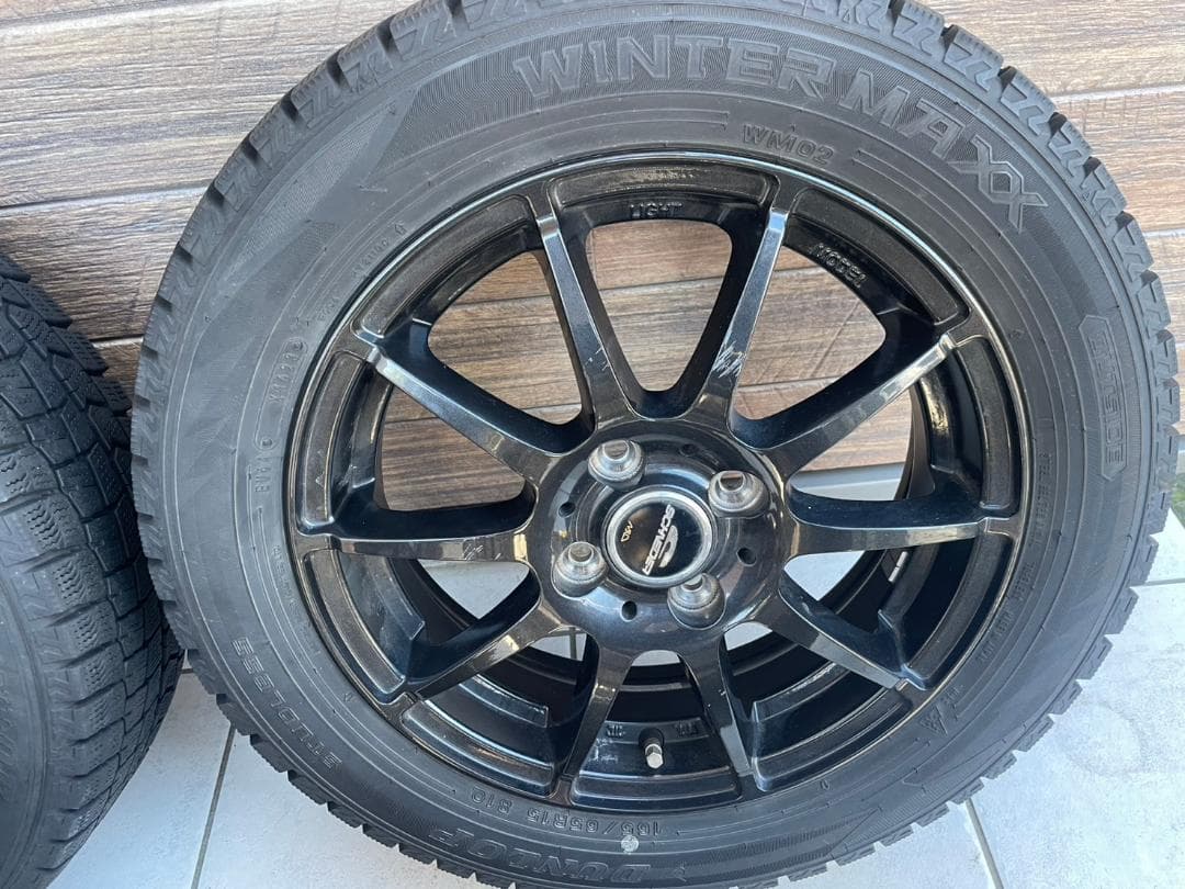 タフト スタッドレスタイヤ15 DUNLOP WINTER MAX※説明欄必須※