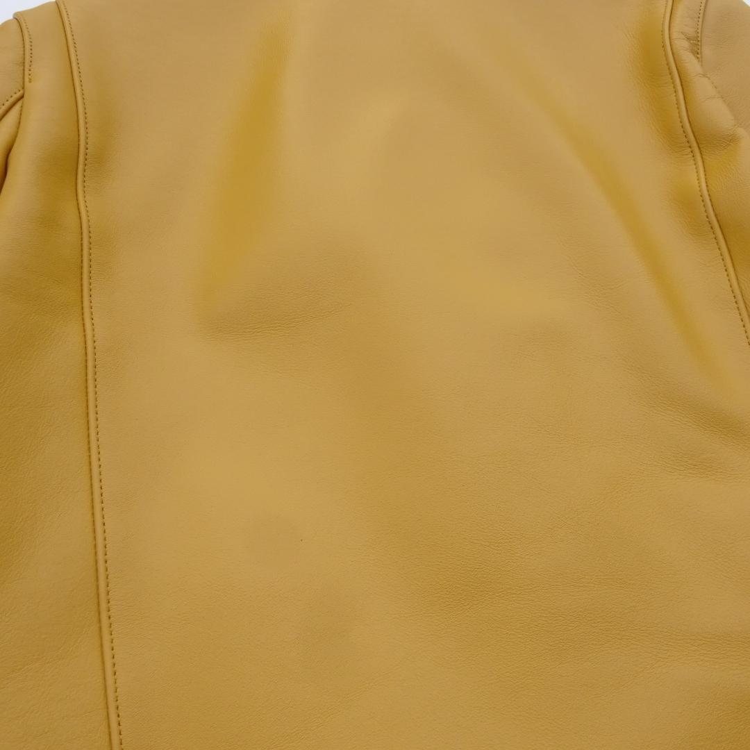 666 Leather Wearトリプルシックスサイクロンライダースイエロー40