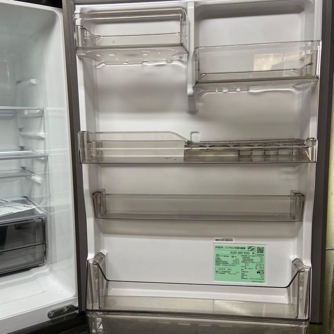 美品⭐️AQUA アクア　４ドア冷蔵庫　AQR-36R 2024年製