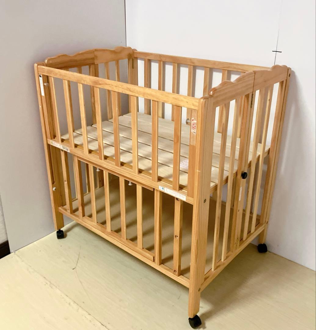 大和屋　yamtoya パタン　ミニベビーベッド キャスター付　※ 直接取引のみ