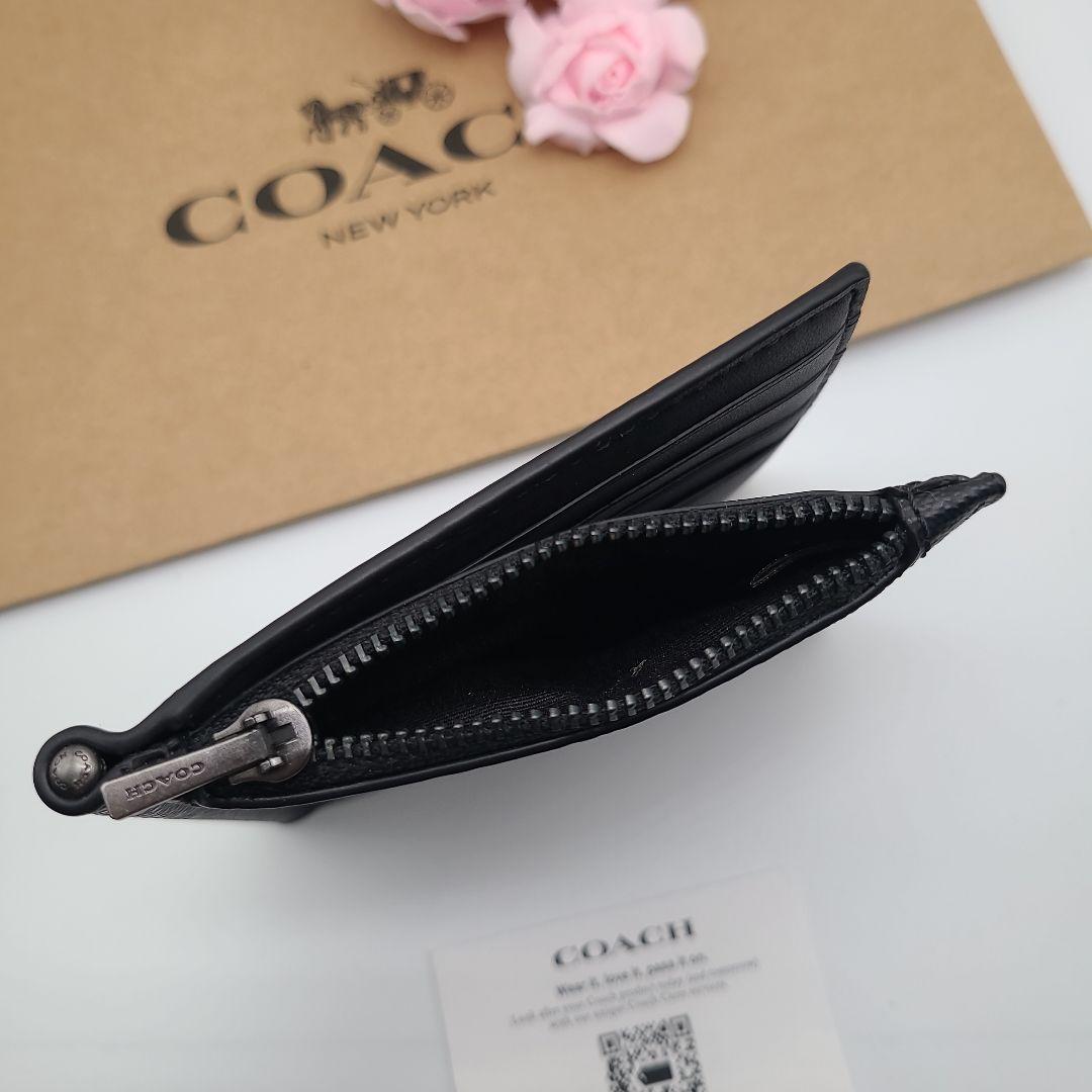 新品　COACH　コーチ　マネークリップ　折り財布　正規品