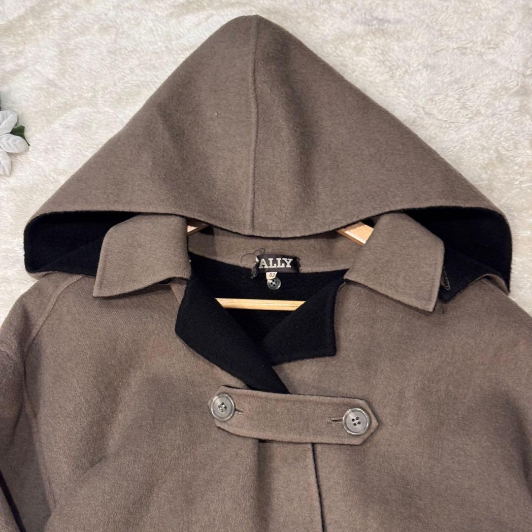 BALLY バリー　カシミヤコレクション　フード付きコート　サイズ42