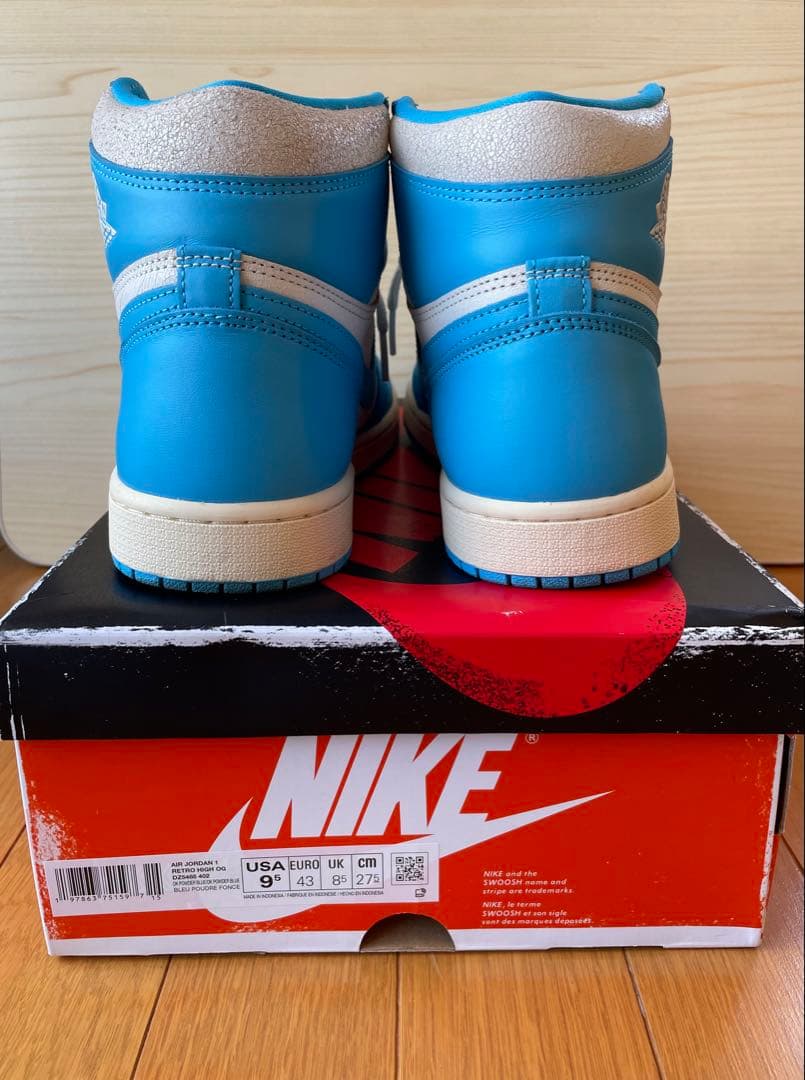 美品Nike Air Jordan 1 \"UNC Reimagined\"27.5