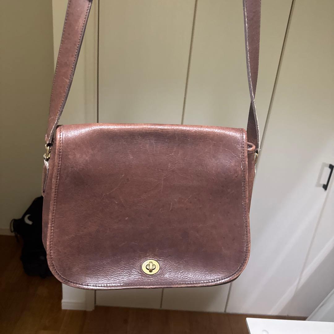 オールドcoach ショルダーバッグ　本革