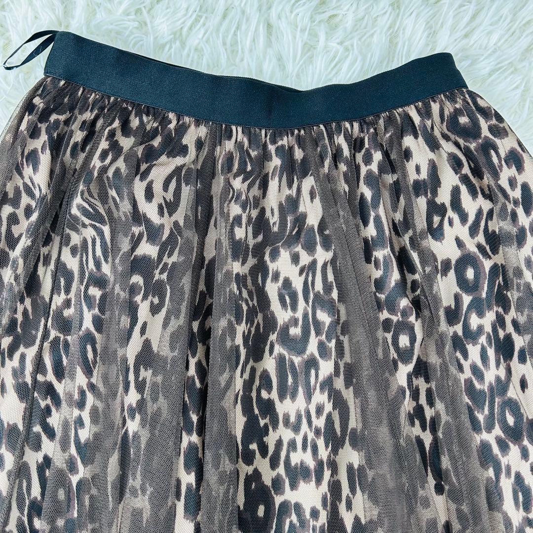 新品　EPOCA THE SHOP エポカ チュールレオパードプリントスカート