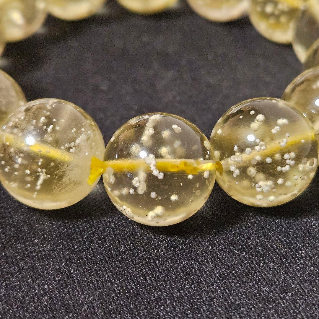 [最高品質][14.5mm大粒][手磨き]リビアングラス ブレスレット