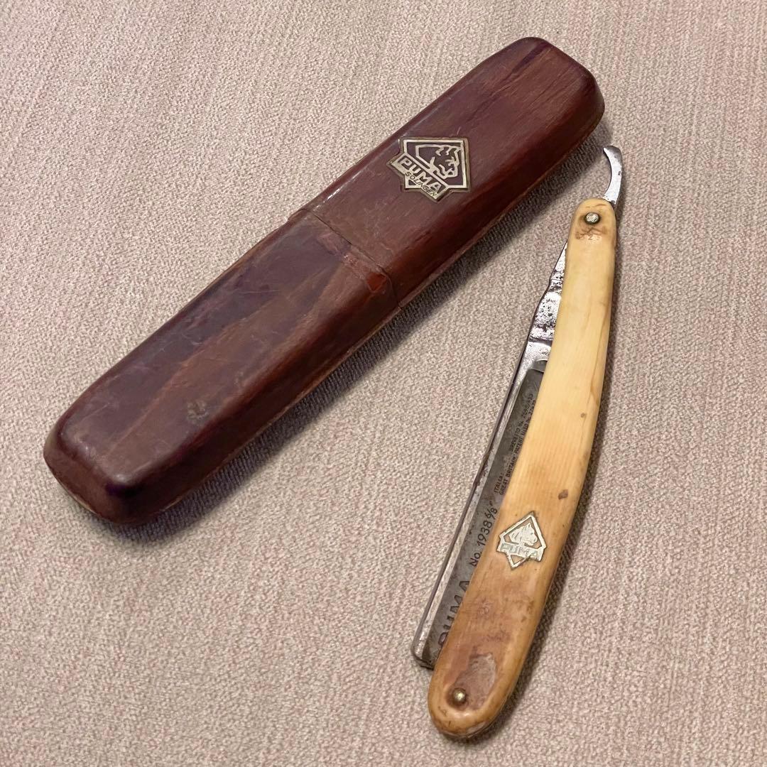 【激レア】Puma No. 1938 6/8 メンズ剃刀 木製ケース付き