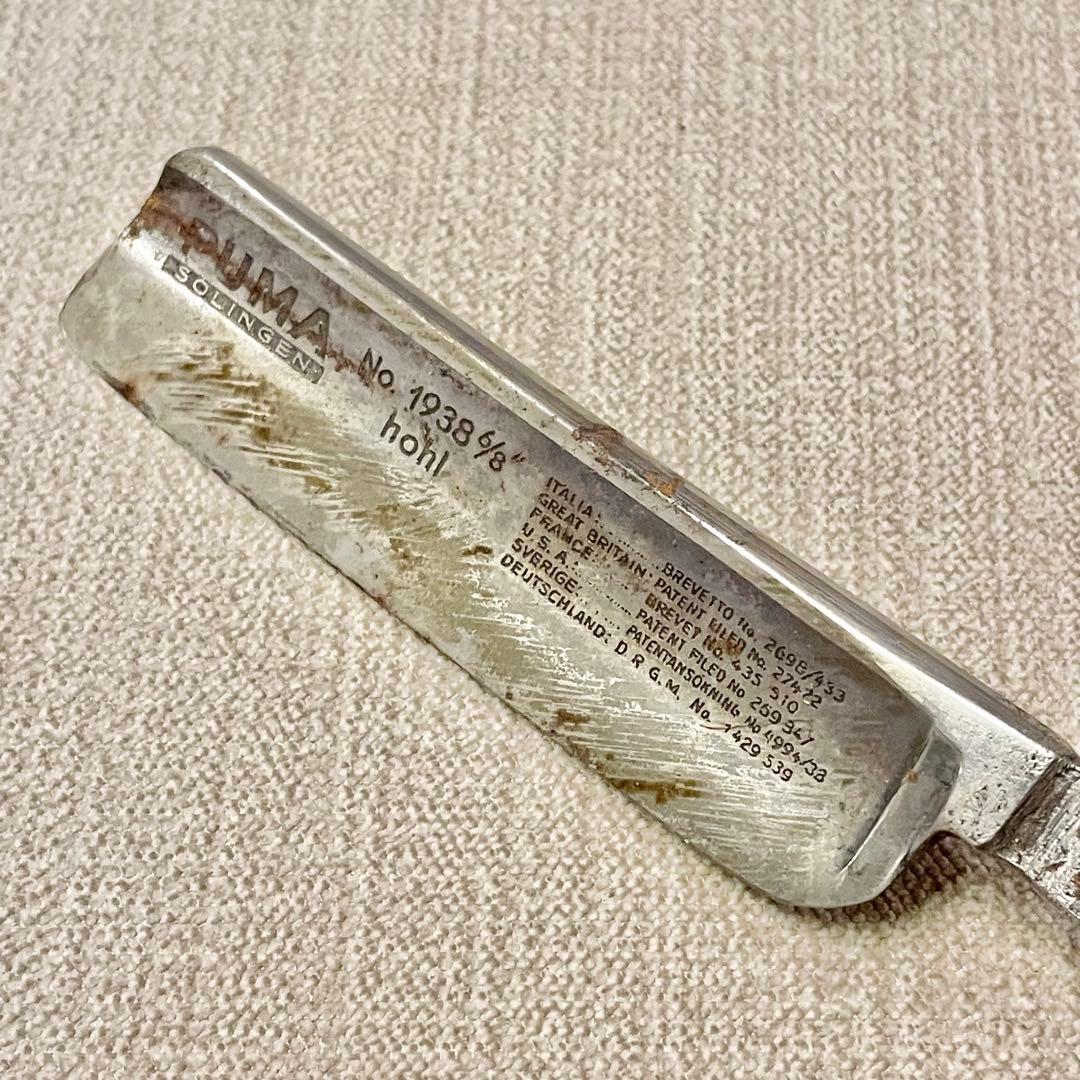 【激レア】Puma No. 1938 6/8 メンズ剃刀 木製ケース付き