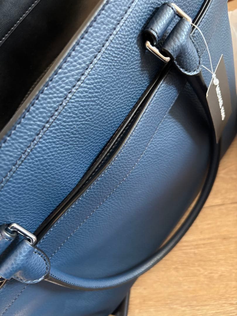 新品MICHAEL KORS ネイビーレザートートバッグ