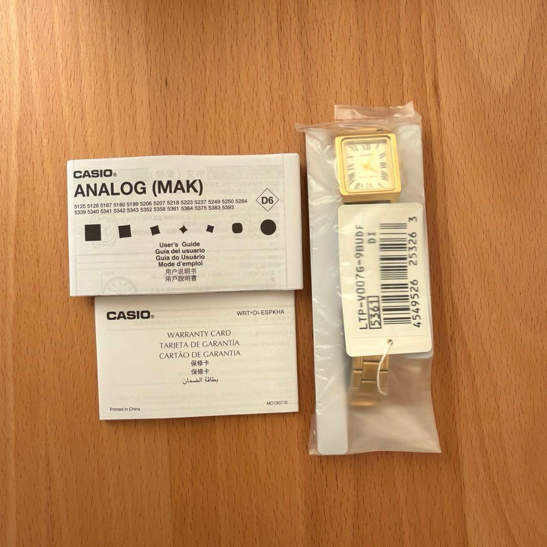 カシオ　腕時計　LTP-V007G-9B CASIO ゴールド　金
