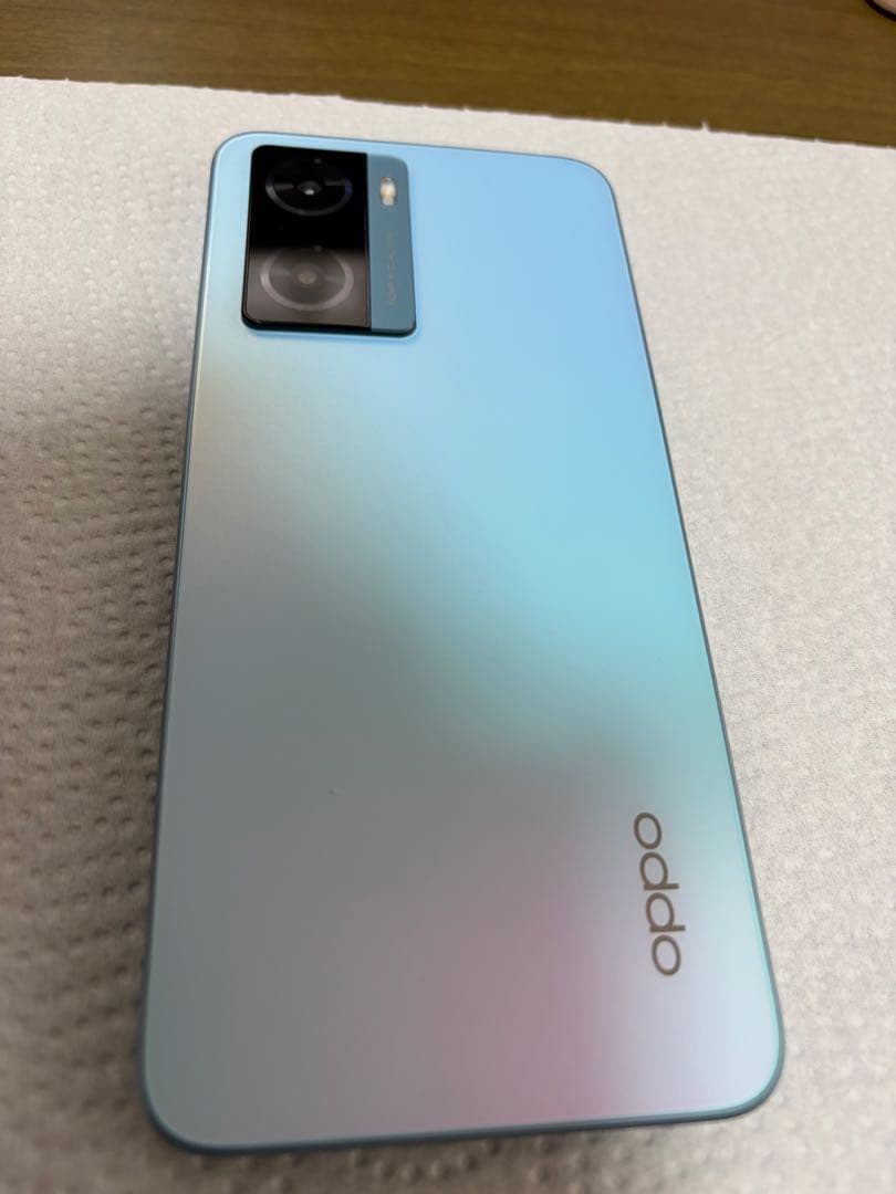 OPPO A77 ライトブルー 本体