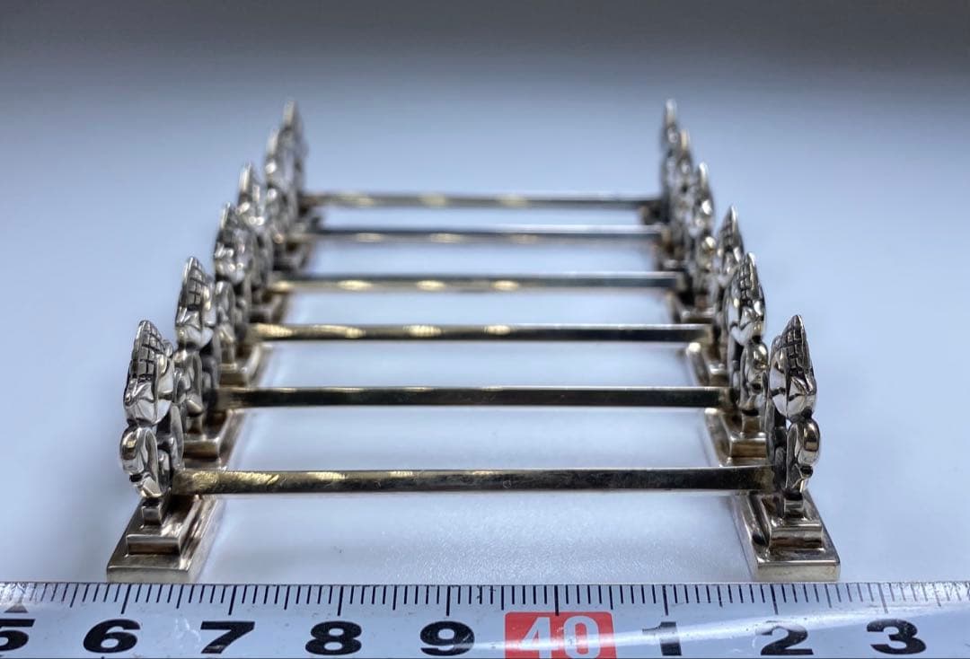 ジョージジェンセン激レア品　ナイフレスト6客SV925 袋付　141g