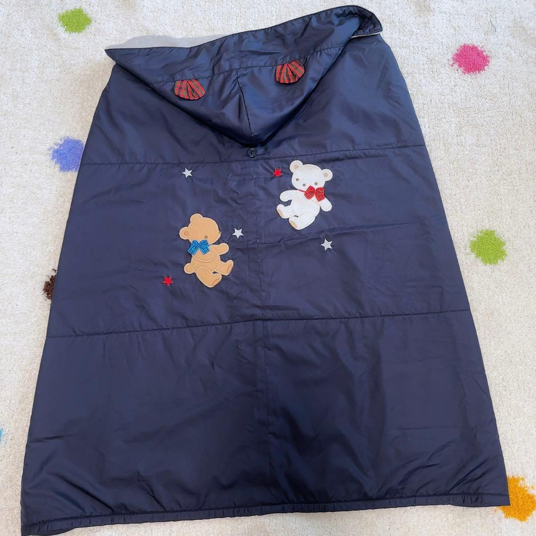 ファミリア　3ウェイブランケット　抱っこ紐ケープ　くま耳　familiar