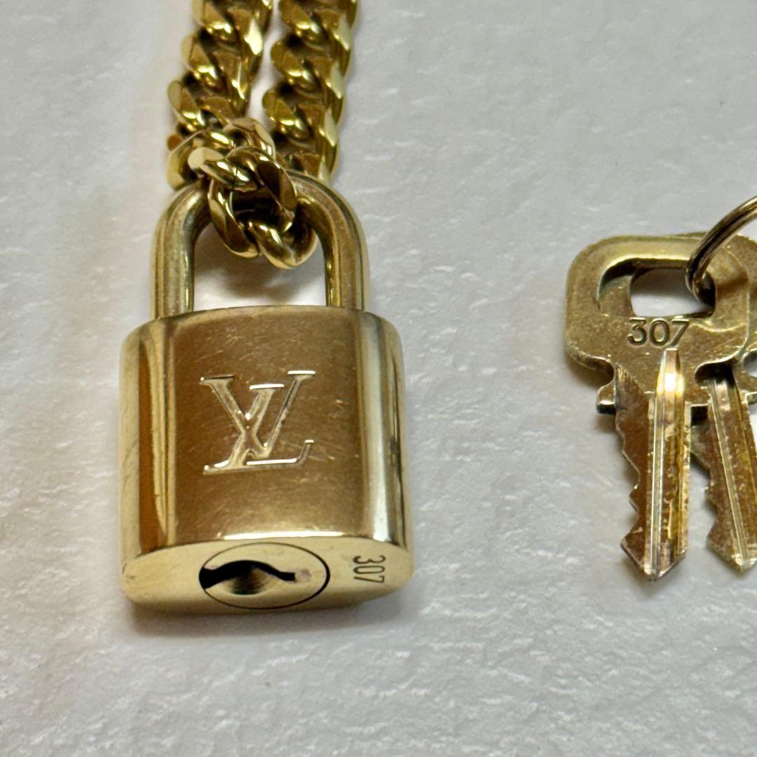 か*ー様 ルイヴィトン バドロック 喜平ネックレス付き チェーン 南京錠 カデナ