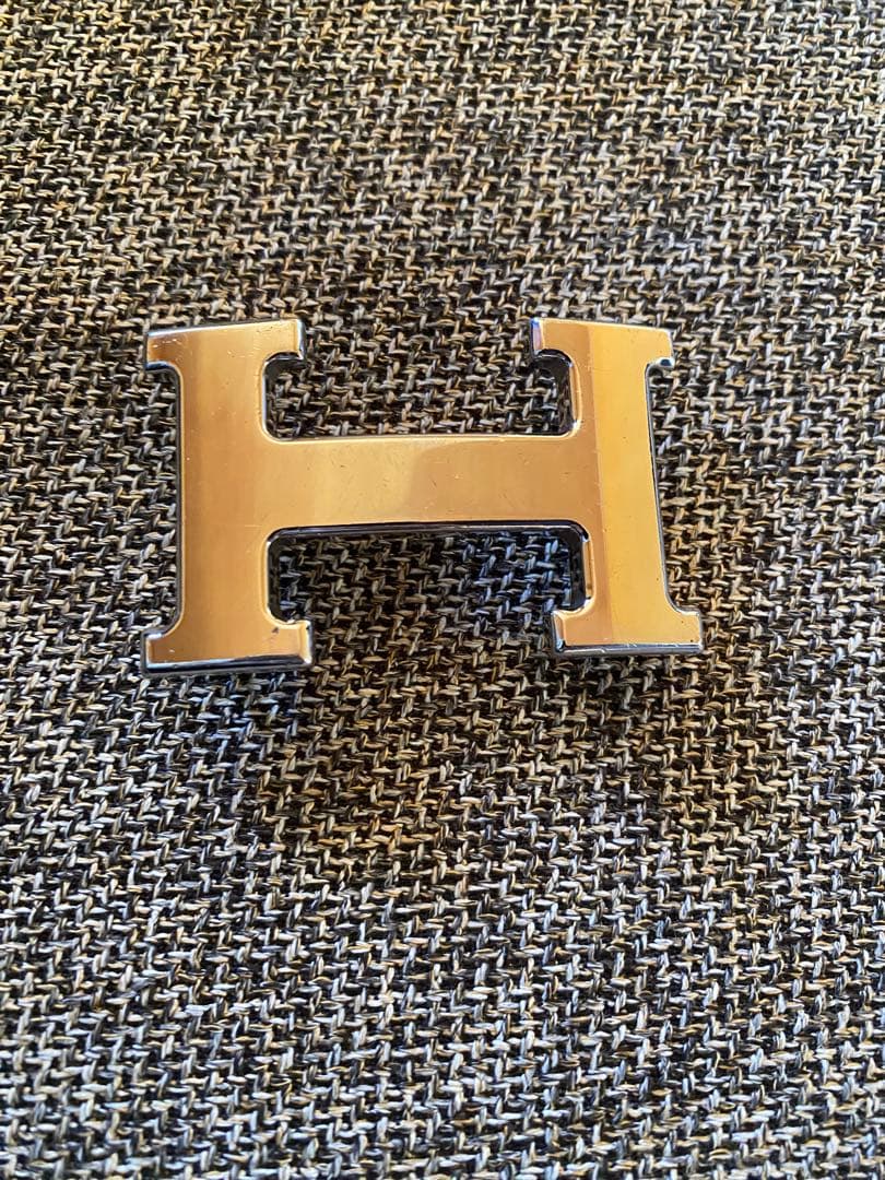 HERMES エルメス Hベルト リバーシブル ブラック ブルージーン