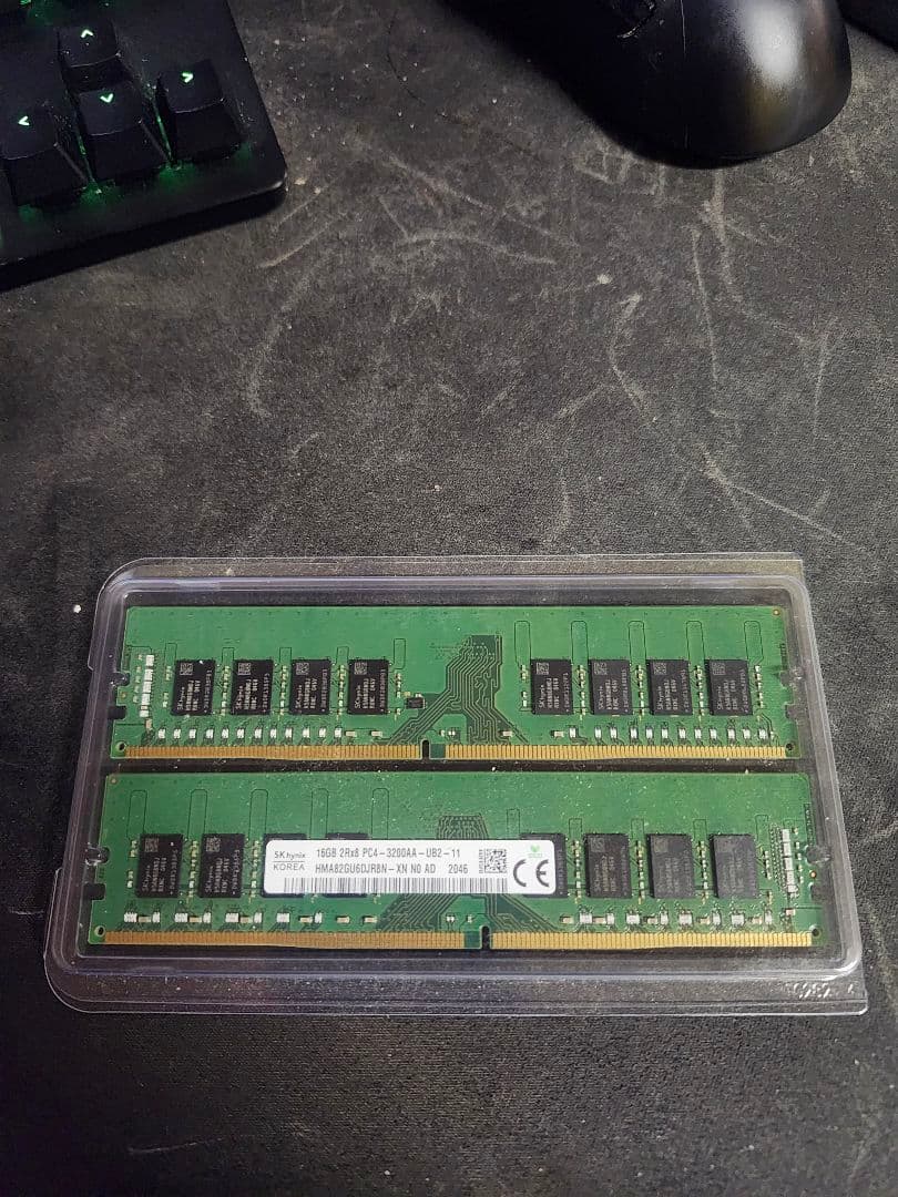 デスクトップメモリ 32GB(16GB×２枚 )DDR4 PC4-3200AA