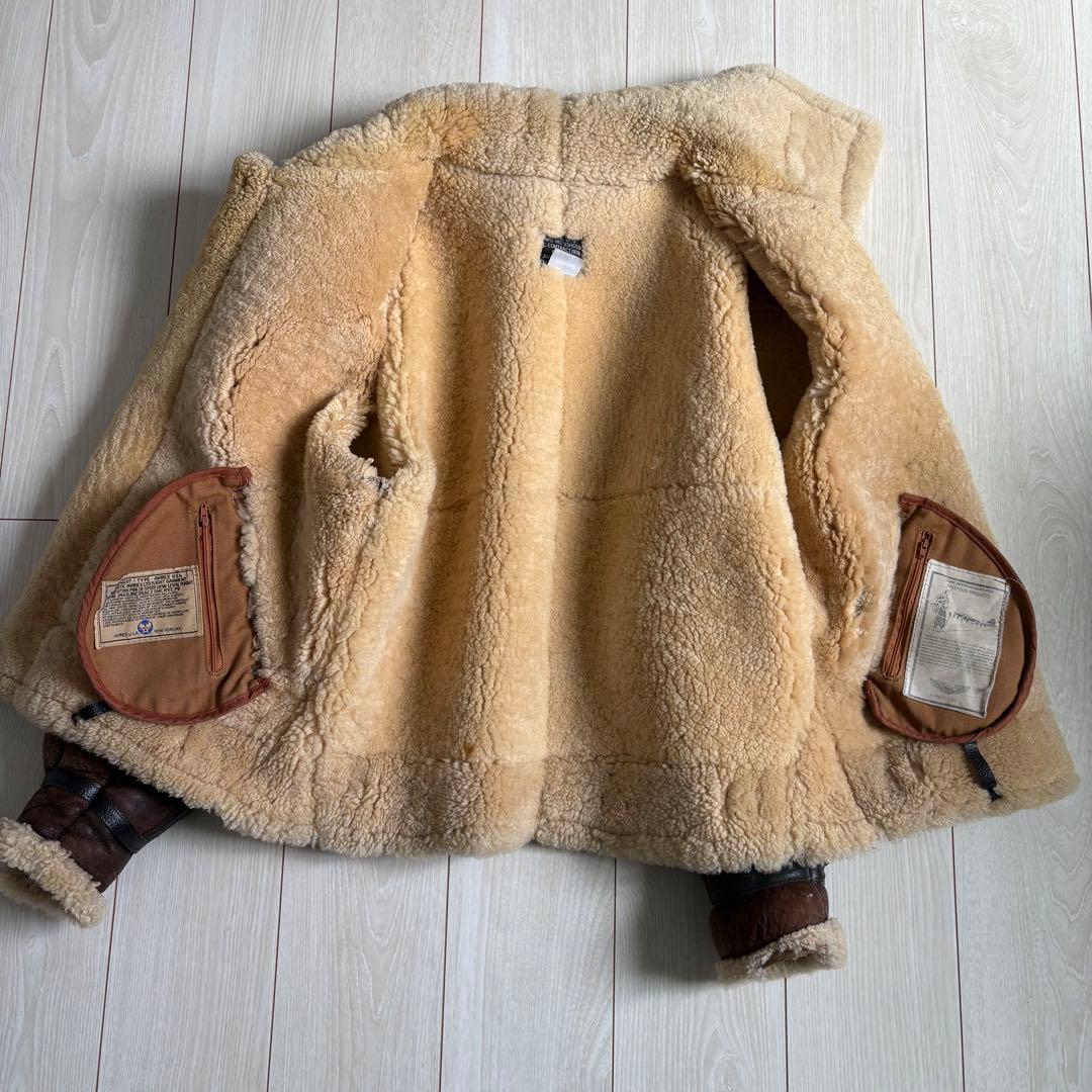 80s AVIREX TYPE B-3 シープスキンジャケット ムートン