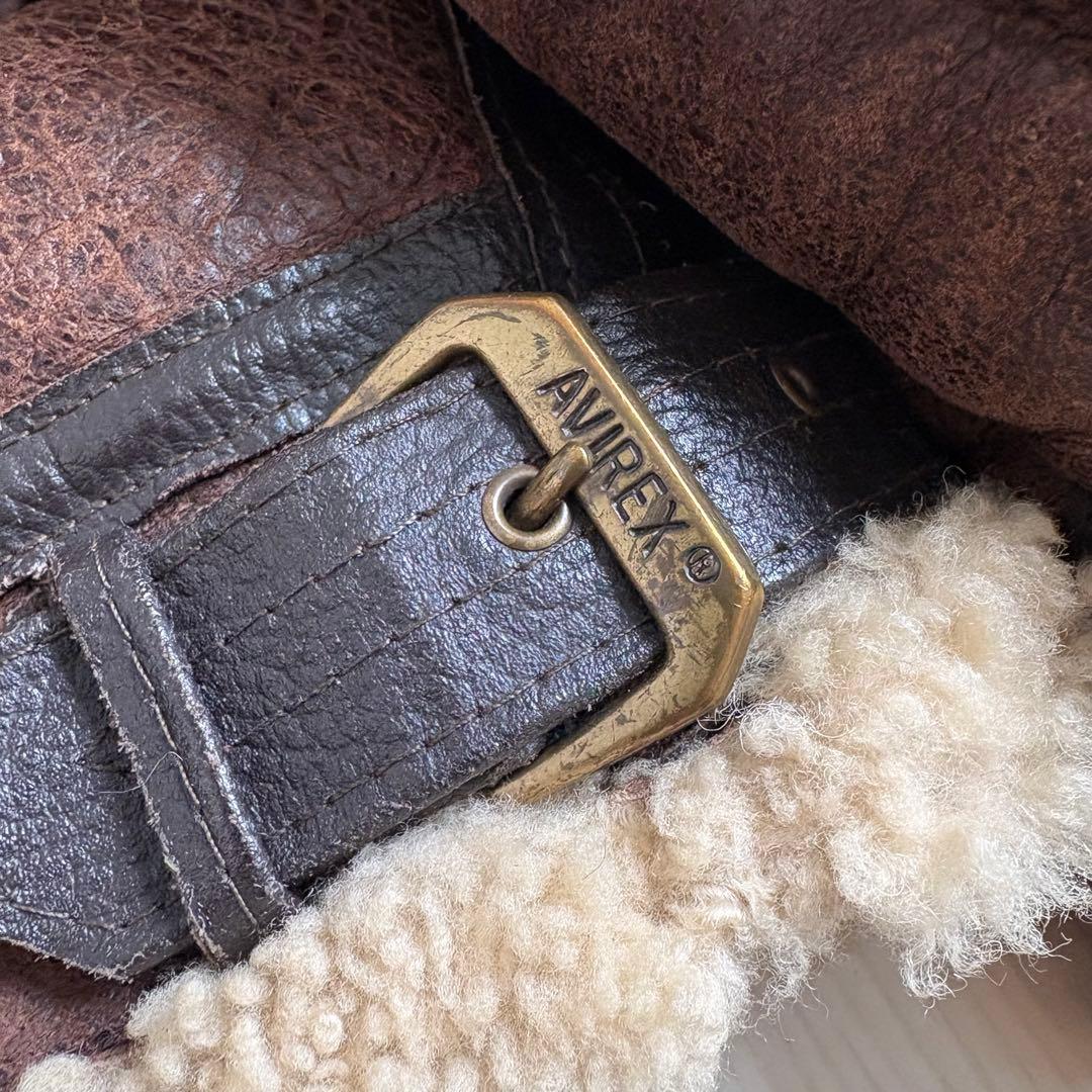 80s AVIREX TYPE B-3 シープスキンジャケット ムートン