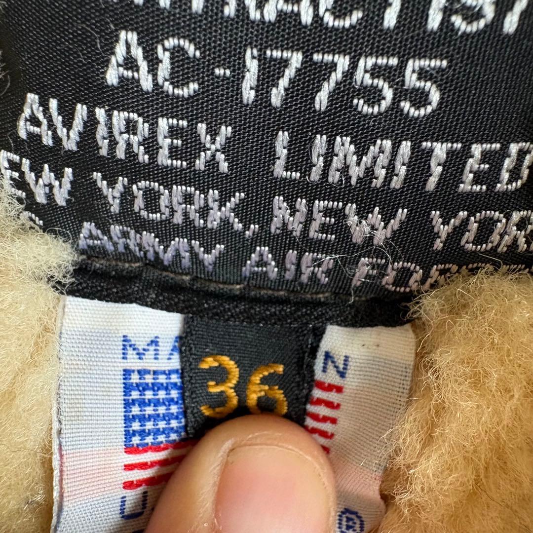 80s AVIREX TYPE B-3 シープスキンジャケット ムートン