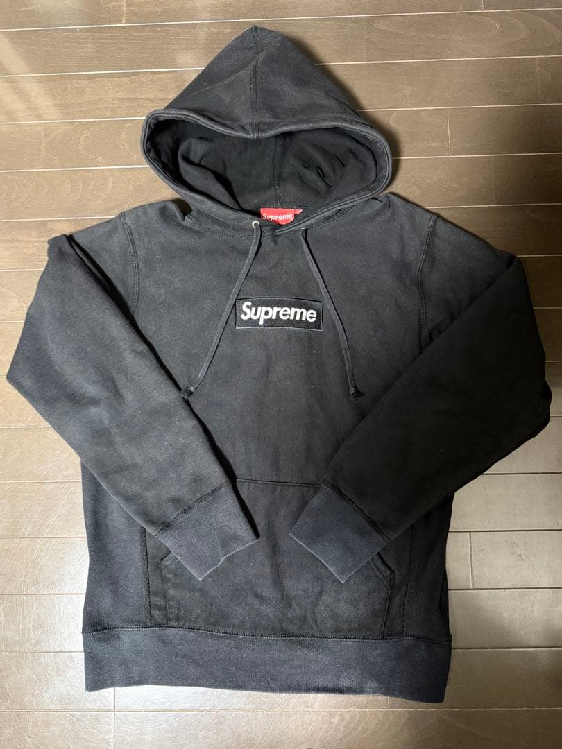 Supreme BOX LOGO 黒 サイズM パーカー　ボックスロゴ