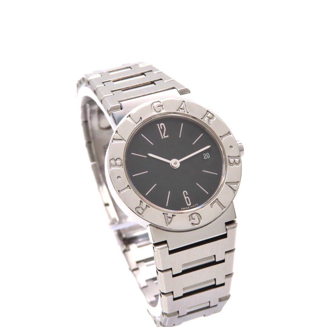 ☆極美品 BB26SSD BVLGARI ブルガリ 時計 ブラック レディース