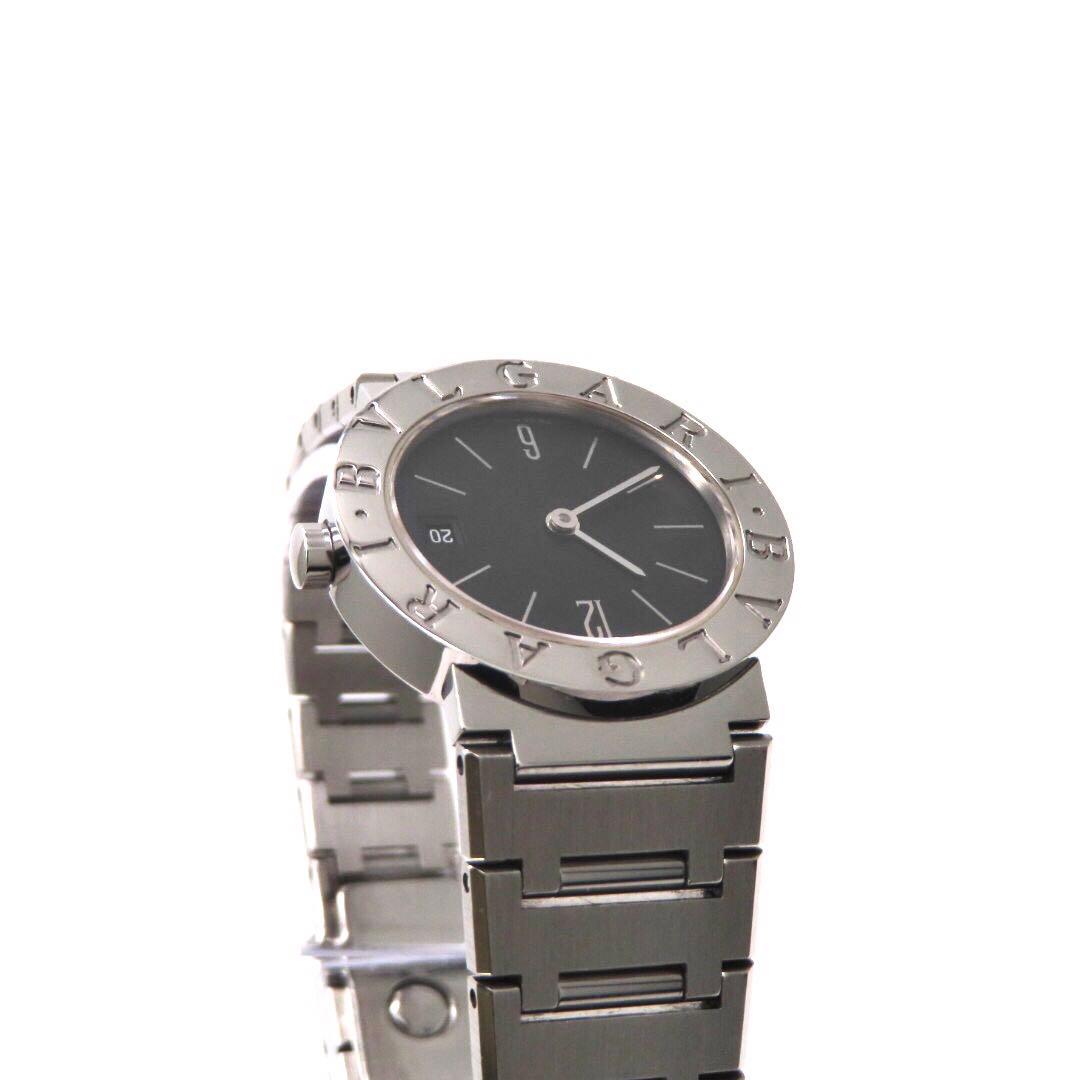 ☆極美品 BB26SSD BVLGARI ブルガリ 時計 ブラック レディース