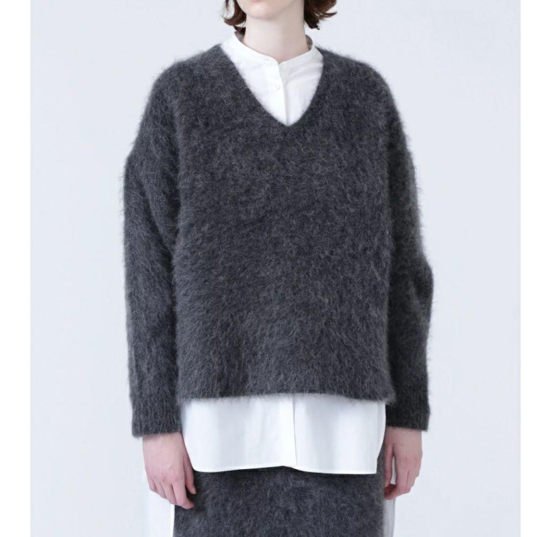 アドーア　ニット　モヘア　シャギーニット　モヘアニット　ロングモヘア　前後差