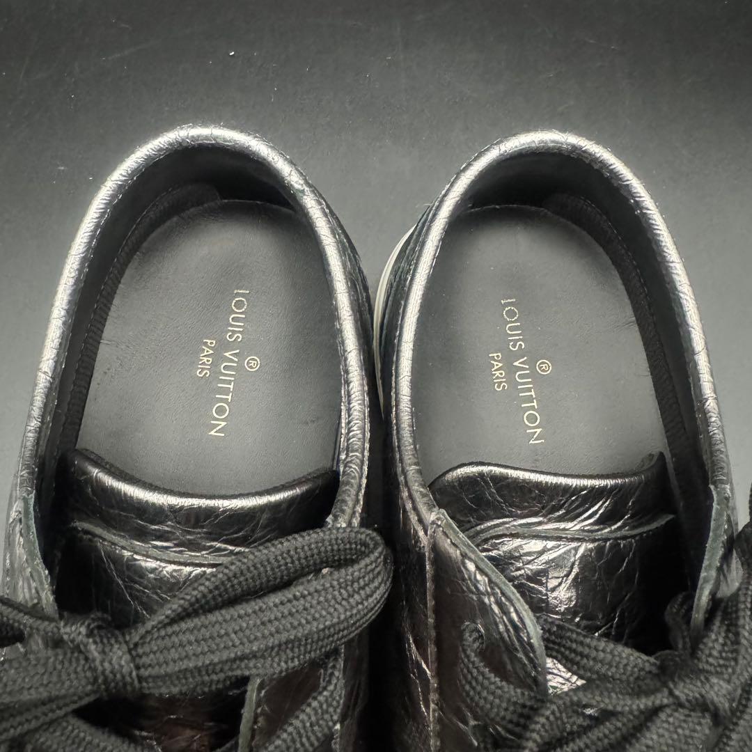 【極美品】ルイヴィトン スニーカー ダミエ シルバー メンズ 26.5cm相当