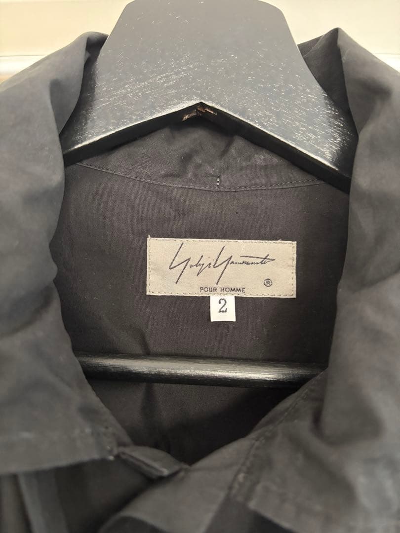 Yohji yamamoto POUR HOMME ストール付きシャツ