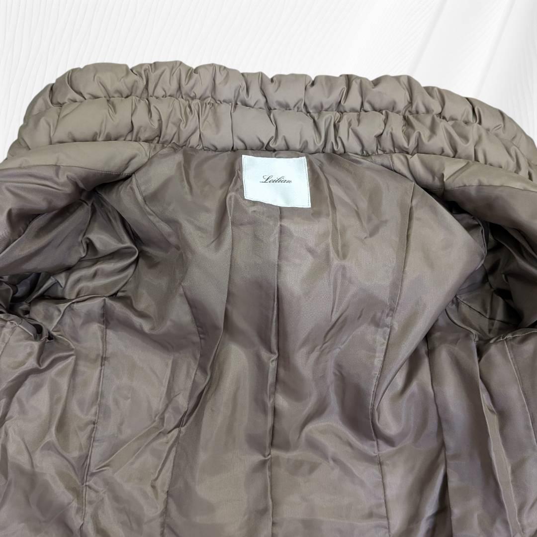【未使用】Leilian レリアン ダウンジャケット ロング丈 ファー付 １１号