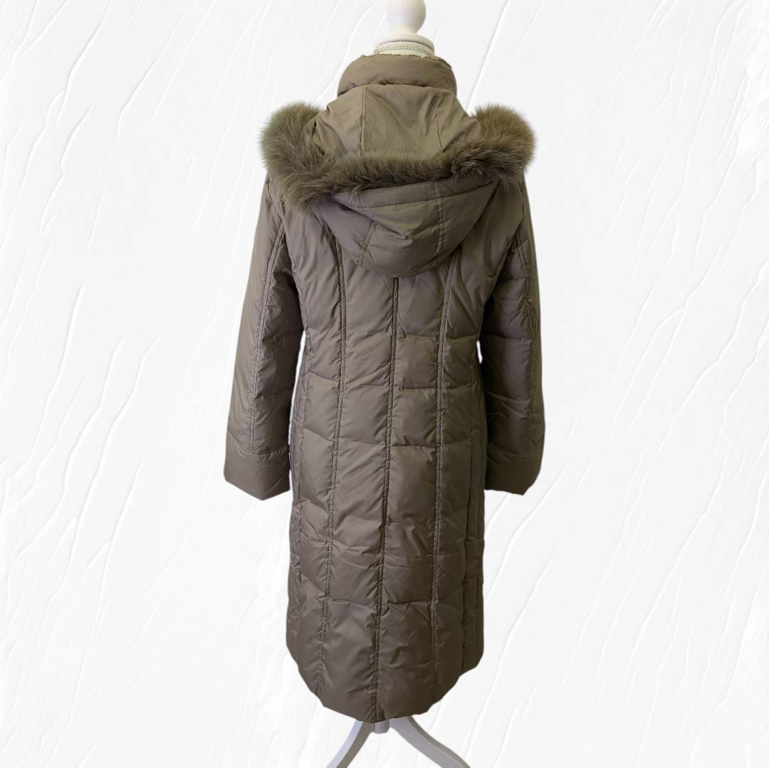 【未使用】Leilian レリアン ダウンジャケット ロング丈 ファー付 １１号