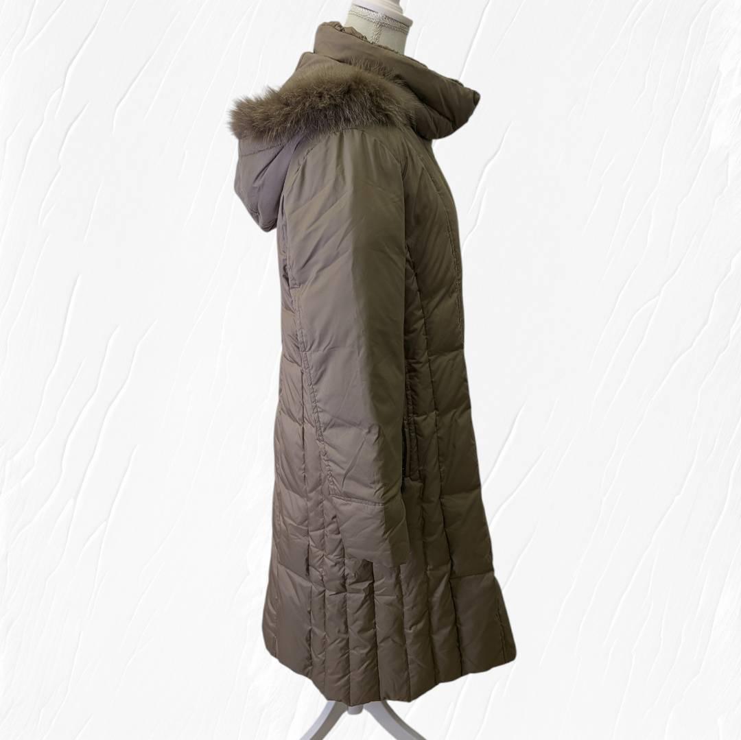 【未使用】Leilian レリアン ダウンジャケット ロング丈 ファー付 １１号