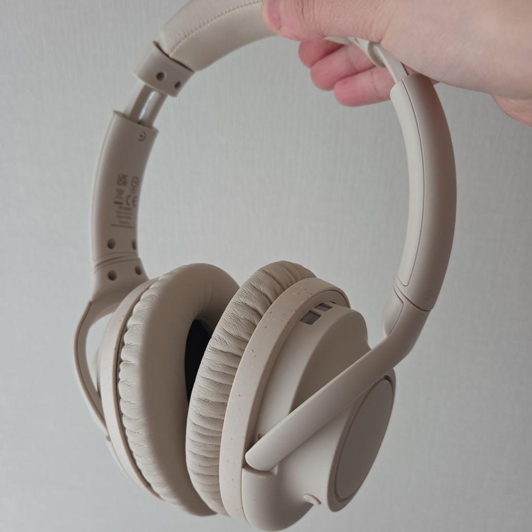 美品 ATH-S300BT ベージュ Bluetooth ワイヤレスヘッドホン