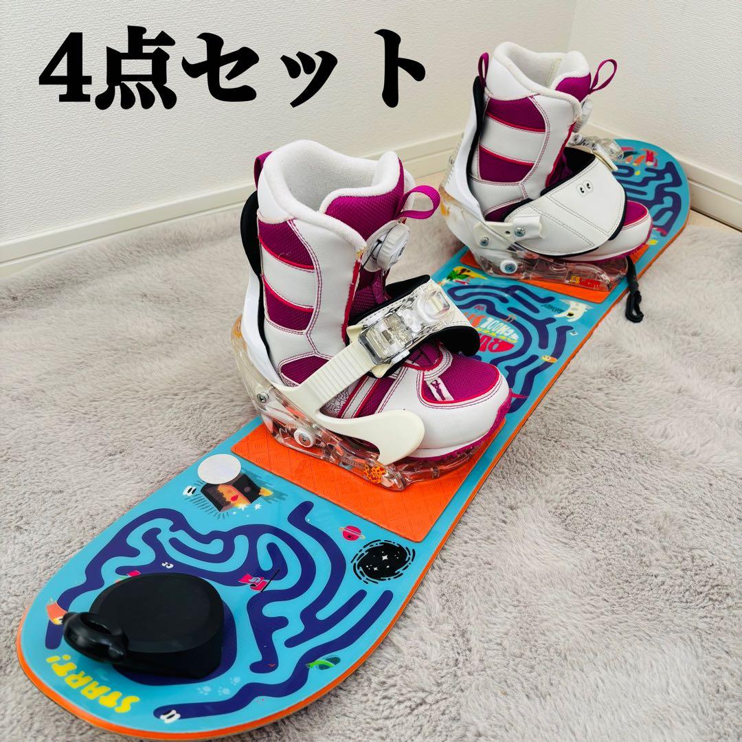 【ジュニア・キッズ】BURTON スノーボード3点セット 100cm K2 ボア