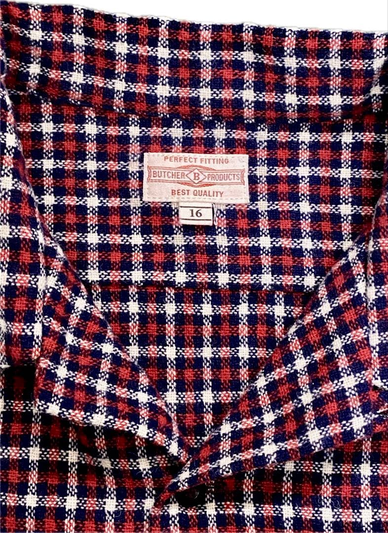 Butcher products Atlast&co ボックス ウールシャツ