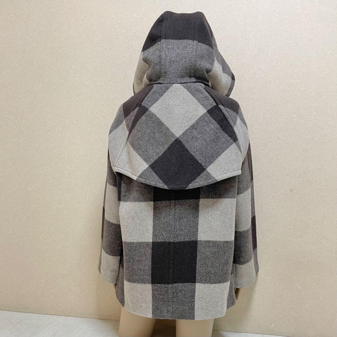 コーチcoachビッグチェックウールコートダッフルコートマウジーザラロデオ