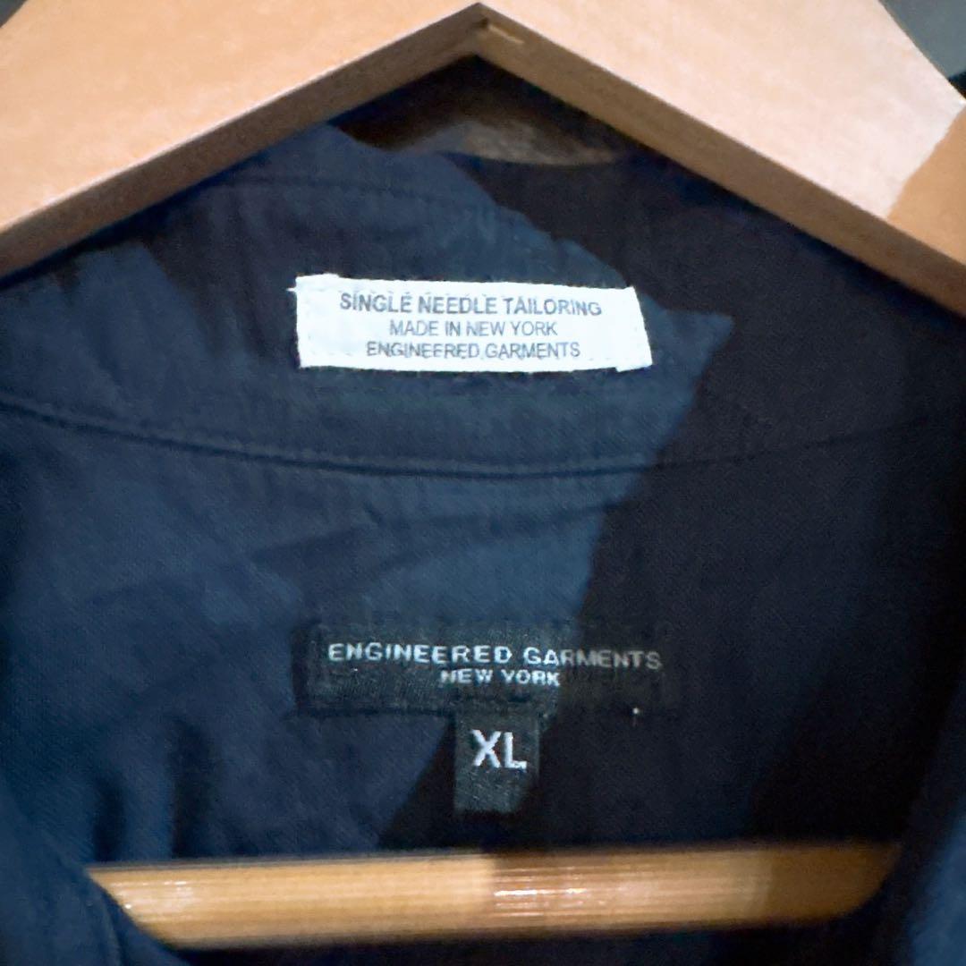 【新品】エンジニアードガーメンツ　ボタンダウンシャツ　ネイビー　XLサイズ