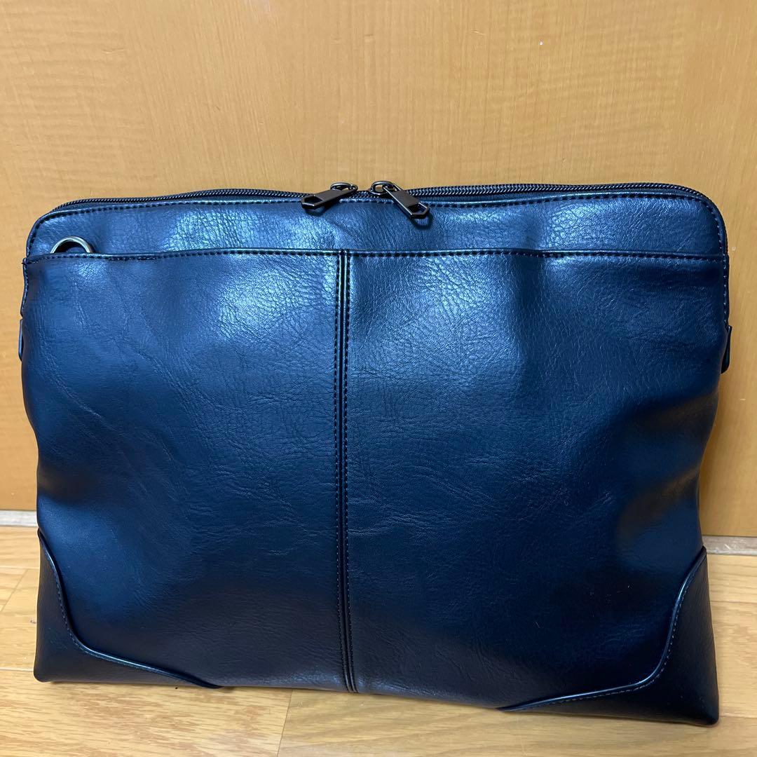 メンズビギ　フェイクレザー3WAYバッグ　ブリーフケース