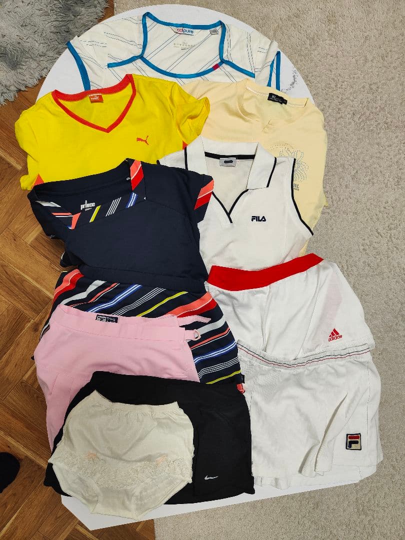 テニスウェア上下5セット　アンダー付