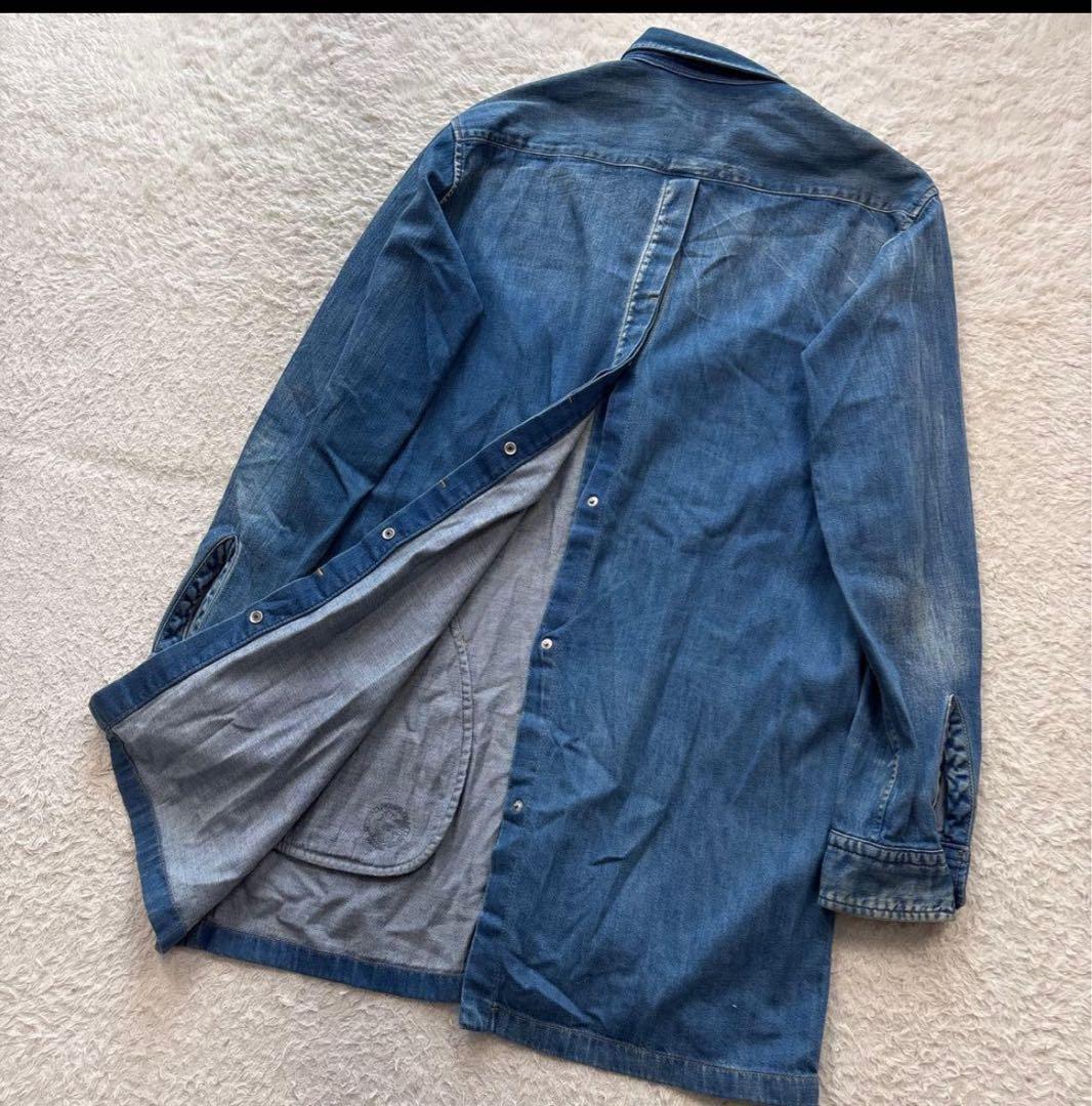 ヨウジヤマモトプールオム　ロングデニムシャツ