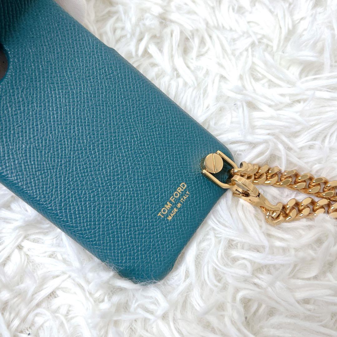 定価12万越え✨　トムフォード iPhone13Pro ケース ゴールドチェーン