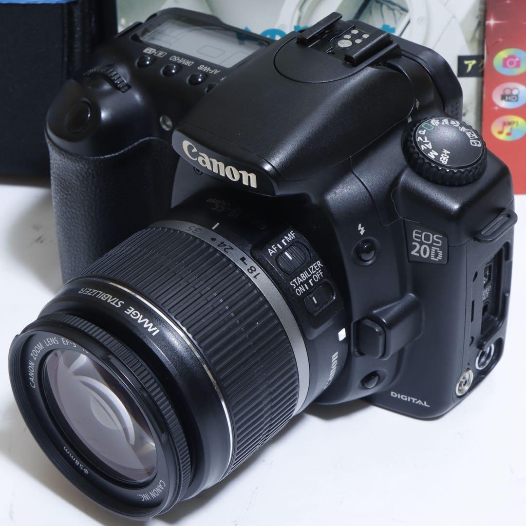 ☆スマホに送れる一眼レフ☆本格入門!!☆ キャノン EOS 20DISセット♫