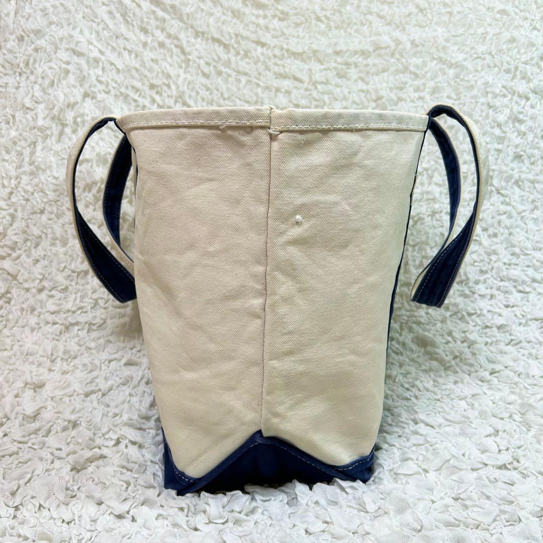 【古着】OCTOPUS ARMY トートバッグ 白xネイビー LARGE 80s