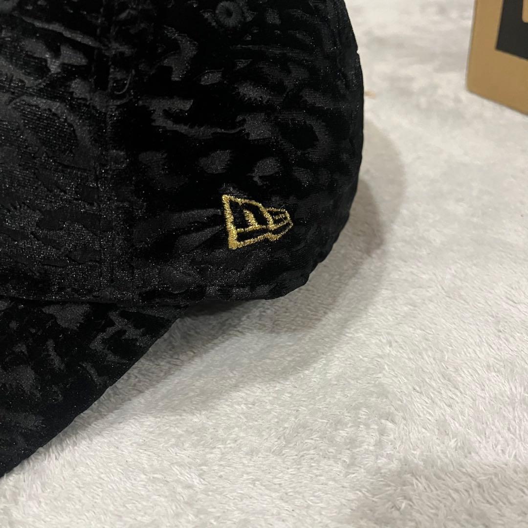 ニューエラ 9FORTY キャップ レオパード ヒョウ柄 帽子 黒 NY 正規品