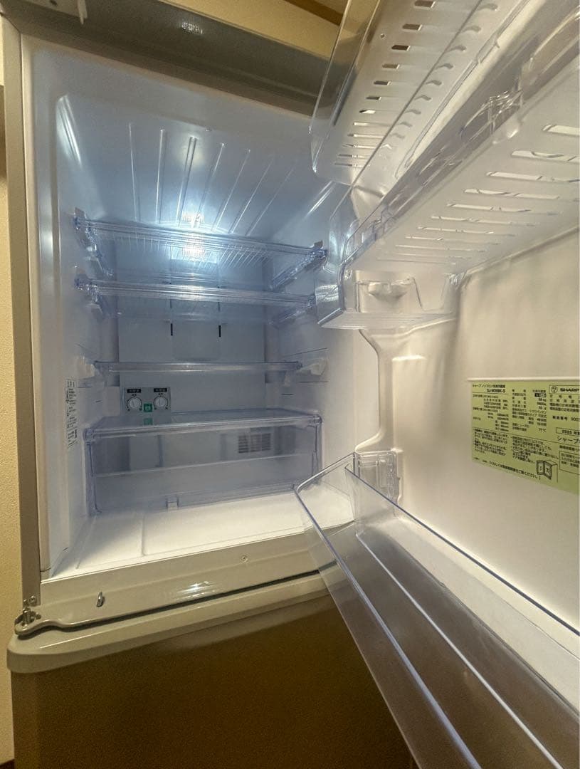 【美品】SHARP 3ドア冷蔵庫 SJ-W358K-S 350L 2025年製