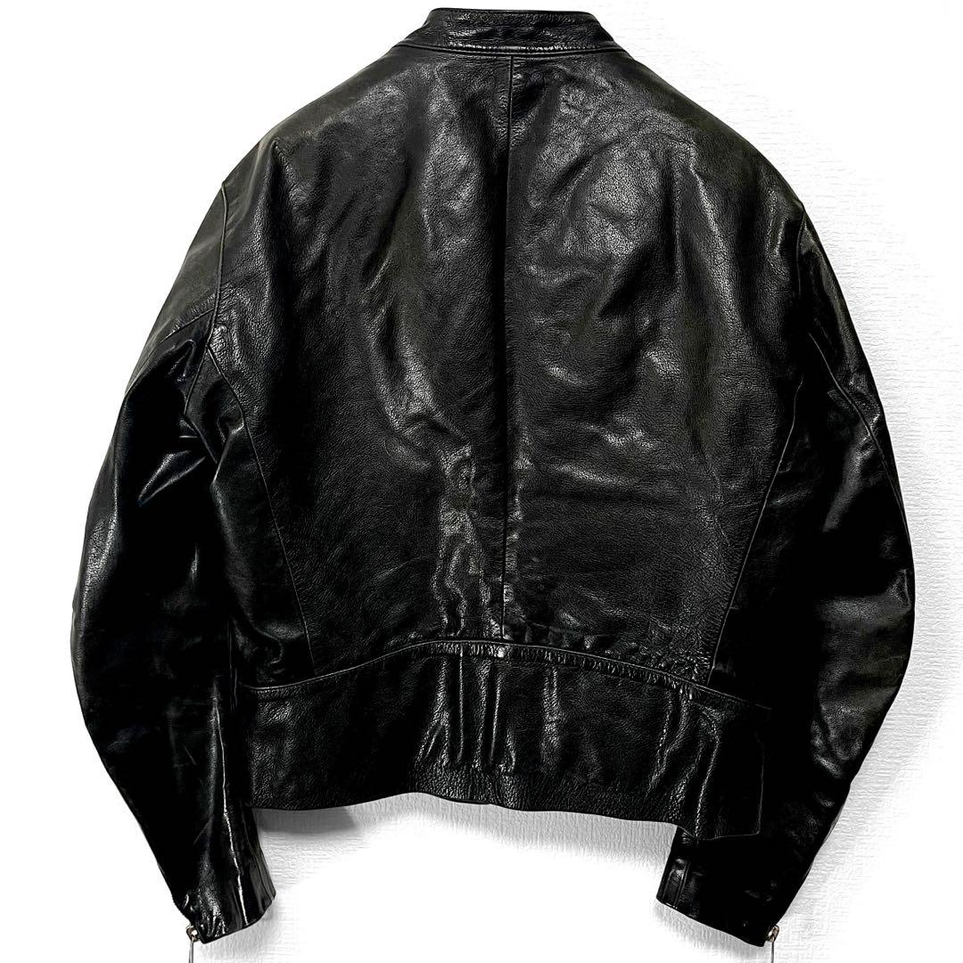 05ss/マルタンマルジェラ/ハの字ライダース/レザージャケット/52/黒