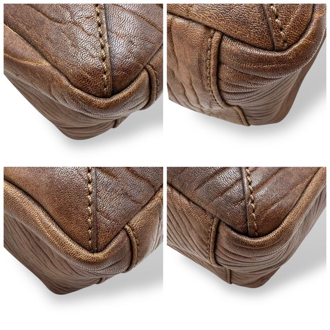 マウロゴヴェルナ ハンドバッグ トートバッグ レザー クロコ アザラシ 肩掛け