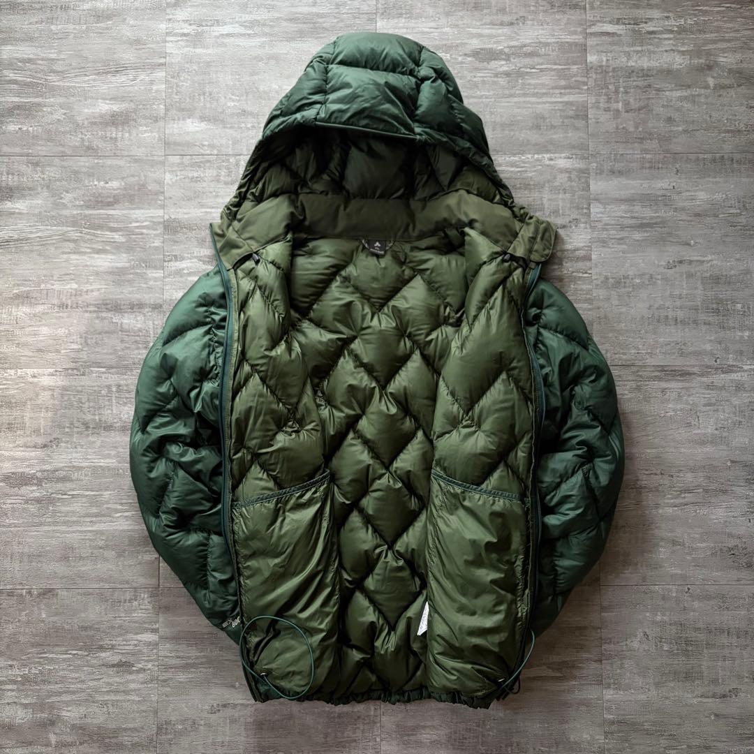 【超希少❗️】モンベル　mont-bell ダウンパーカー　キルティング　グリーン