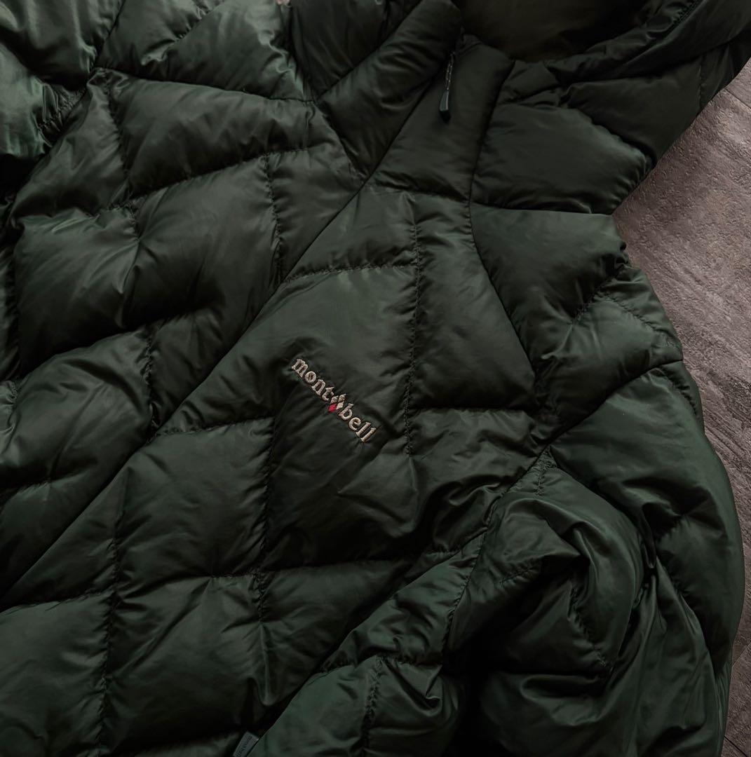 【超希少❗️】モンベル　mont-bell ダウンパーカー　キルティング　グリーン